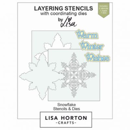 snowflake stencils & dies - by lisa horton LHCAS121